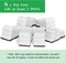 6-Pack Resin Garden Pot Feet – 3" Long x 1.5" Tall Plant Risers for 14-20" Pots, Frost-Proof Flower Pot Elevators for Outdoor and Indoor Planters (White, Classic)